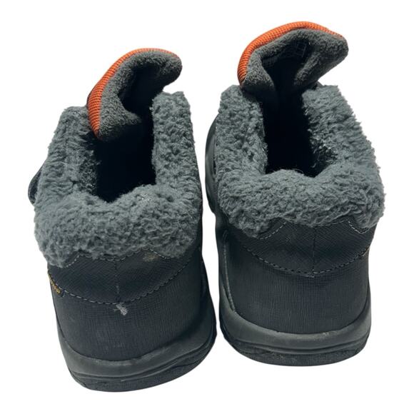 Keen Kootenay Boots Big Boys SIZE 4 Hook and Loop Hiking Gray Orange - Picture 3 of 5